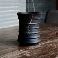 磯部祐介 作品【  瓦 - kawara -  "金剛 tall ver. " 4号 】笠間焼 長鉢［No.8］