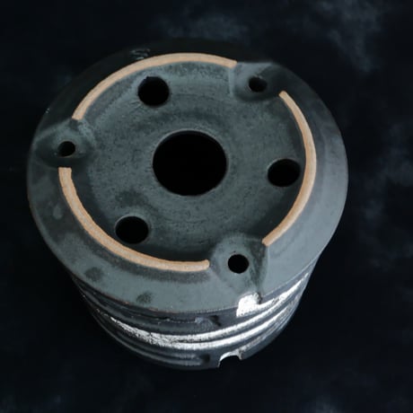 《size S》根本峻吾 作品【  S.N POT type.cylinder「 雷電 - raiden - 」3号 】笠間焼 植木鉢 [No.95]