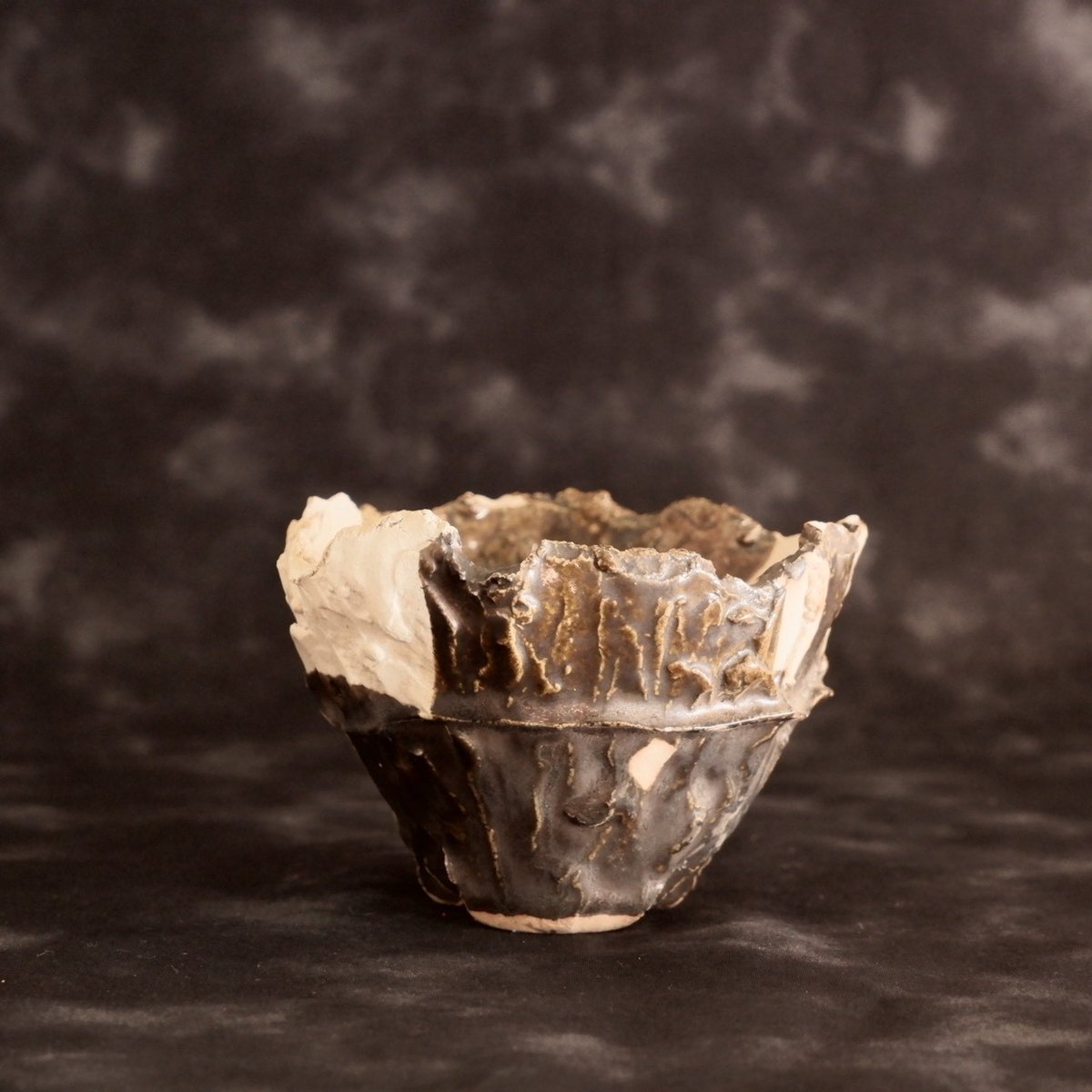 森田昌求 作品 【 TSUGIHAGI - Bronze - 】 3号 笠間焼 植木鉢 ［