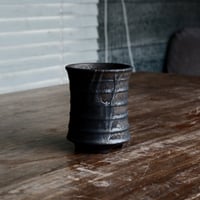 磯部祐介 作品【  瓦 - kawara -  "金剛 tall ver. " 3号 】笠間焼 長鉢［No.6］