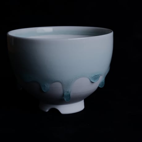 小林哲也 作品【  雫  】- bowl type -  Mサイズ  φ11cm 笠間焼 植木鉢