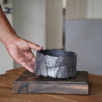 沖誠 作品【 Rivet / 円筒 shallow  / 4号 φ12 / Type.A 】笠間焼 植木鉢