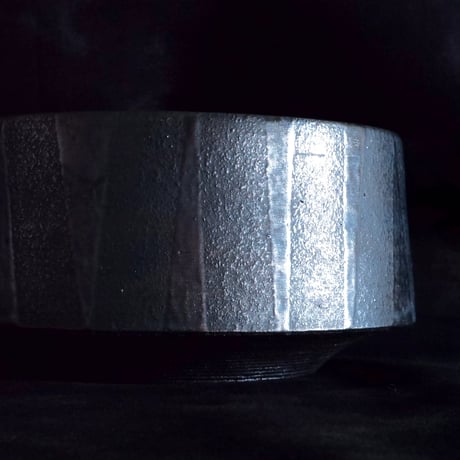《Restock》沖誠 作品【 Smoke Silver / shallow / 4号 】植木鉢