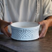 《 7号サイズ 》根本峻吾 作品【  S.N POT type.slim-low「 月光ノ鐵 」笠間焼 植木鉢