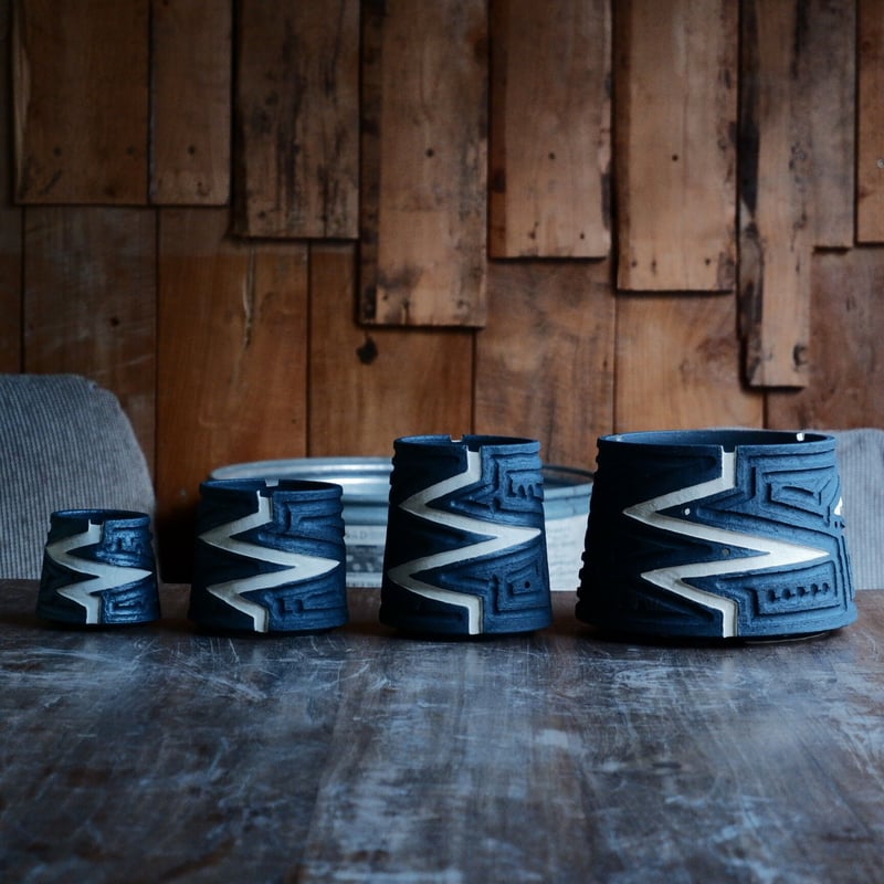 size S》根本峻吾 作品【 S.N.POT type. tall 「 雷電 」3号 】笠