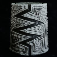 《size L》根本峻吾 作品【  S.N POT type.tall「 月光ノ雷電 」5号 】笠間焼 植木鉢 [No.105]