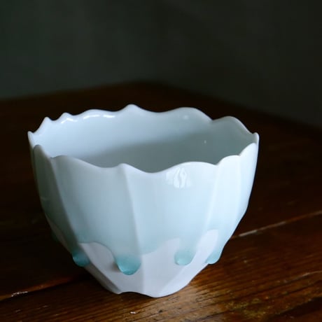 小林哲也 作品【  雫  】ver.4 - rinka bowl - Mサイズ  笠間焼 植木鉢