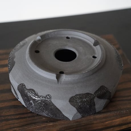 穂高隆児 作品【 暁 - AKATSUKI - 5号 】笠間焼 盆栽鉢