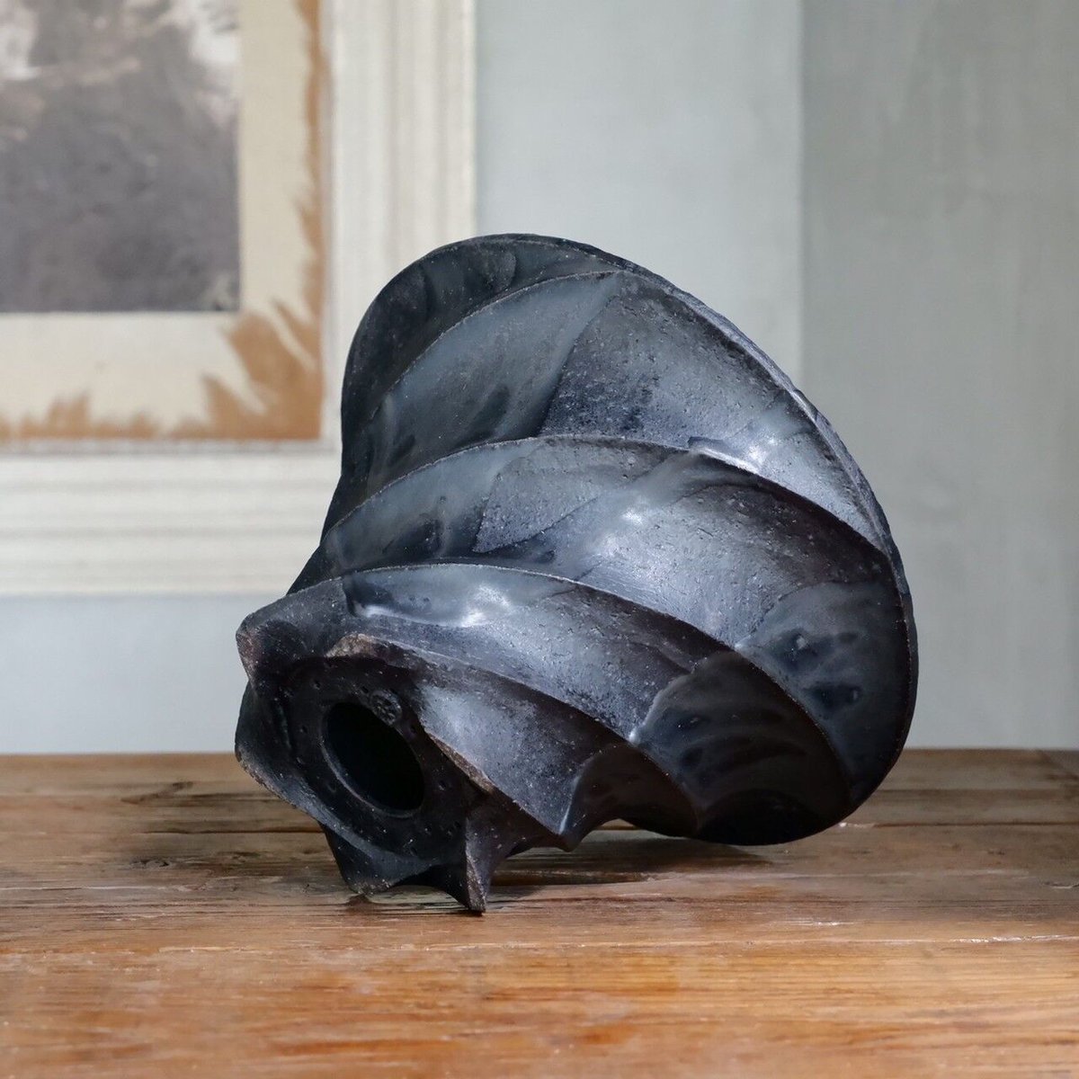 沖誠 陶器鉢 シリンダー ツイスト スパイラル シリンダー pot 植木鉢