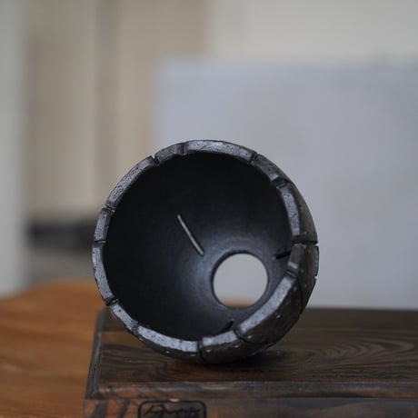 沖誠 作品【 Rivet / Round  / 3号 φ9  】笠間焼 植木鉢