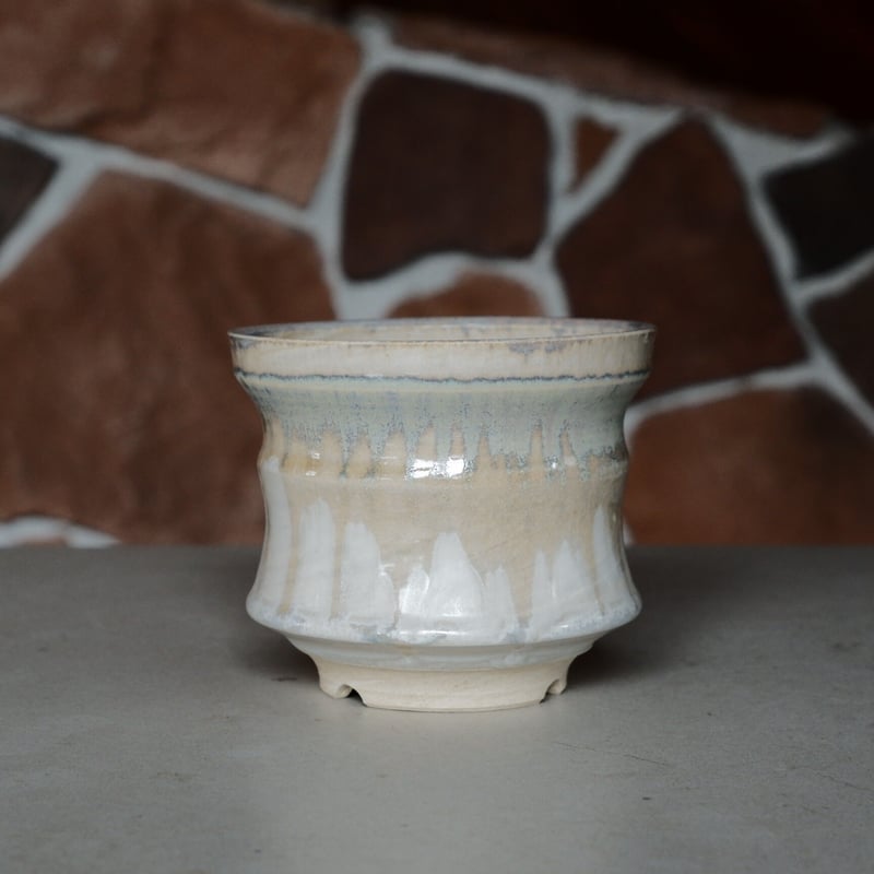 杉山悠 作品 植木鉢 M 笠間焼［ No.16 ］ | 陶賊 -TOUZOKU- bonsa