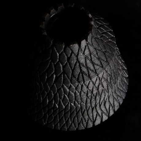 沖誠 作品【 Bark / round / 4号 】笠間焼 植木鉢 【No.102】