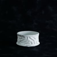 《size S》根本峻吾 作品【  S.N POT type.slim -low -「 月光ノ鐵」3号 】笠間焼 植木鉢 [No.90]