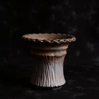 磯部祐介 作品【  鶏冠 - tosaka -  "金剛 長鉢 ver. " 4号 】笠間焼 植木鉢［No.7］