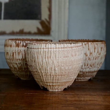 根本峻吾 作品【 S.N.Pot '' Jupiter - crater type " 4号 】笠間焼 植木鉢