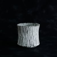 《size S》根本峻吾 作品【  S.N POT type.slim「 月光ノ爪牙」3号 】笠間焼 植木鉢 [No.87]