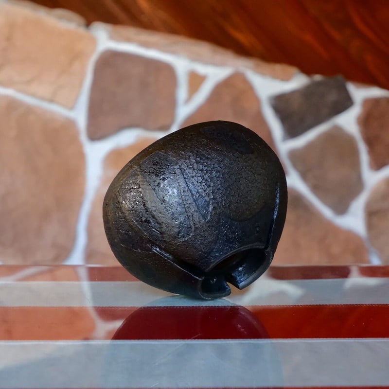 沼野秀章 作品【 japan wrap - 陶胎漆器 - 】3.5号 笠間焼 植木鉢 ［ No