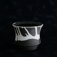 沼野秀章 作品【 black wrap 】3号 笠間焼 植木鉢 ［ No.61］