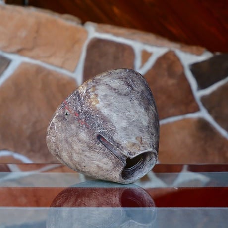 沼野秀章 作品【 " 刻ム音 " 4.5号 】笠間焼 植木鉢 ［No.23］