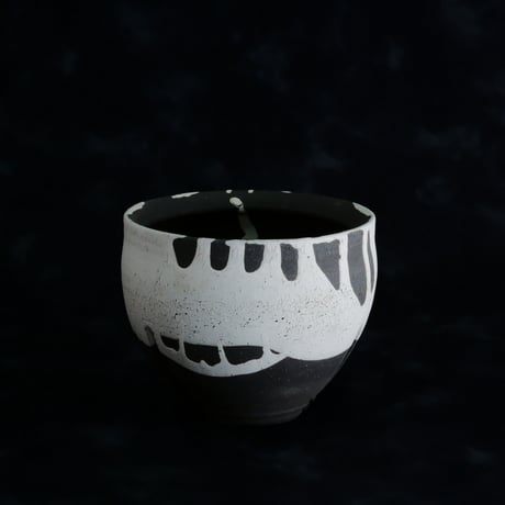 沼野秀章 作品【 black wrap 】3号 笠間焼 植木鉢 ［ No.62］