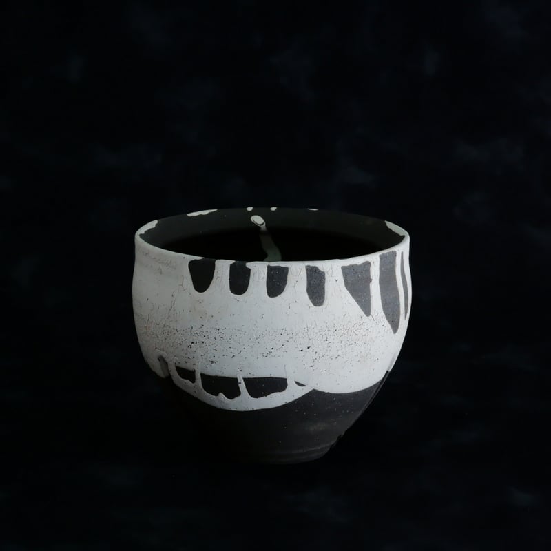 沼野秀章 作品【 black wrap 】3号 笠間焼 植木鉢 [ No.62 沼野秀章 作品【 black wrap 】3号 笠間焼 植木鉢 [ No.62