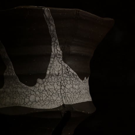 沼野秀章 作品【 Black Wrap 】3.5号 笠間焼 植木鉢 ［ No.3］