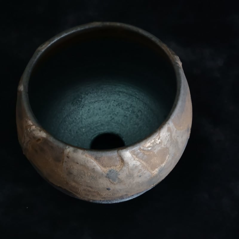 園芸用品 陶賊 磯部祐介 陶器 植木鉢 円 飛び鉋 金剛 4号 笠間焼