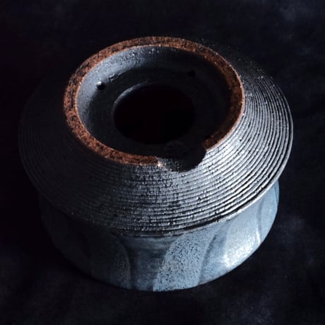 《Restock》沖誠 作品【 Smoke Silver / shallow / 3号 】植木鉢