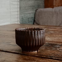中野明彦 作品 【 KIRIKO / 3.5号 】笠間焼 植木鉢 [No.24]