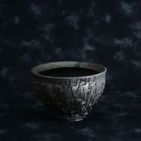沼野秀章 作品【 black wrap 】2.5号 笠間焼 植木鉢 ［ No.26 ］ | 陶