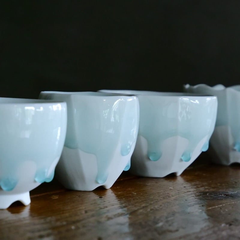 小林哲也 作品【 雫 】ver.1 - round bowl - Sサイズ 笠間焼