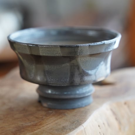 naka. 作 【 BLACK on black / 3.5号 】植木鉢 ［No.05］
