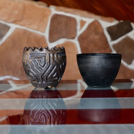 根本峻吾 作品【 S.N.Pot ''鎬丸'' - crown - 3号 】笠間焼 植木鉢