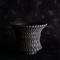 沖誠 作品【 Bark / deep cylinder / 深鉢 / 4号 】笠間焼 植木鉢 【No.103】