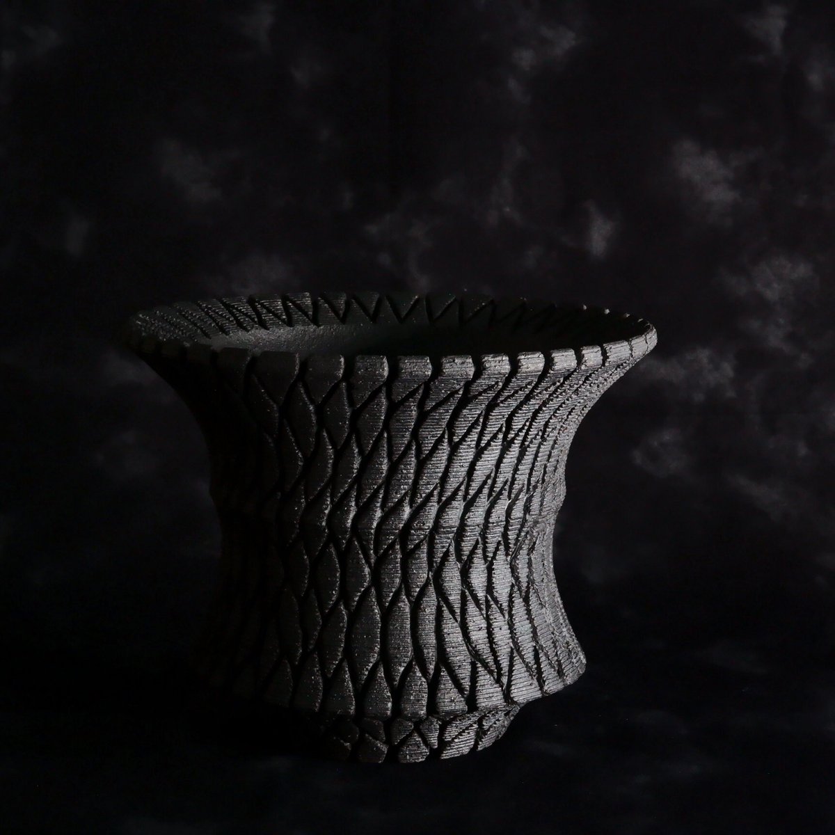 沖誠 作品【 Bark / deep cylinder / 深鉢 / 4号 】笠間焼 植木鉢