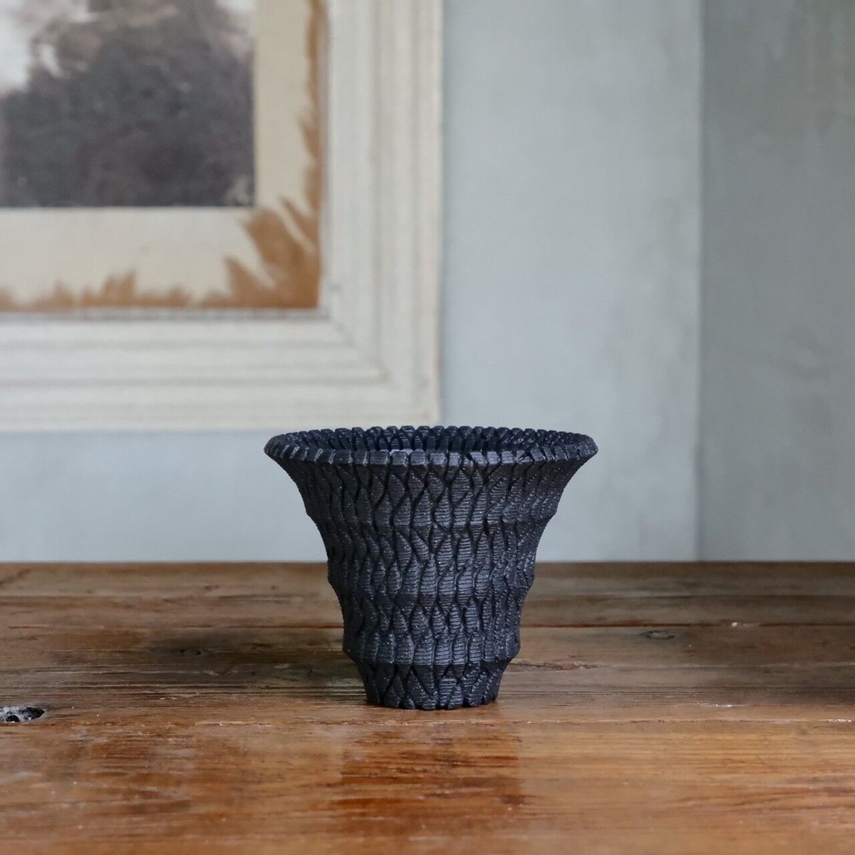 沖誠　陶器鉢 シリンダー　ツイスト　スパイラル シリンダー　pot 　植木鉢 沖誠陶器鉢 シリンダーツイストスパイラル シリンダーpot 植木鉢