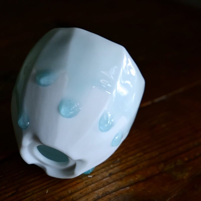 小林哲也 作品【 雫 】ver.2 - cut bowl - Sサイズ 笠間焼 植木鉢 |