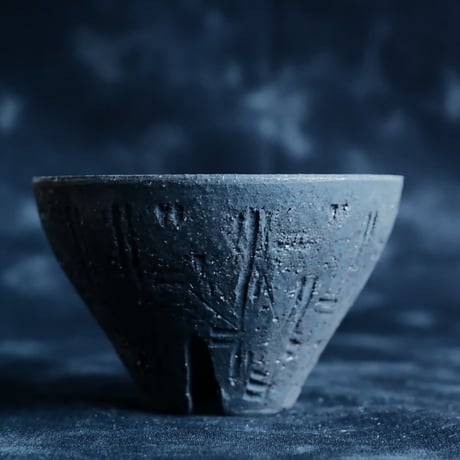 沼野秀章 作品【 Black Wrap 】2.5号 笠間焼 植木鉢 ［ No.159］