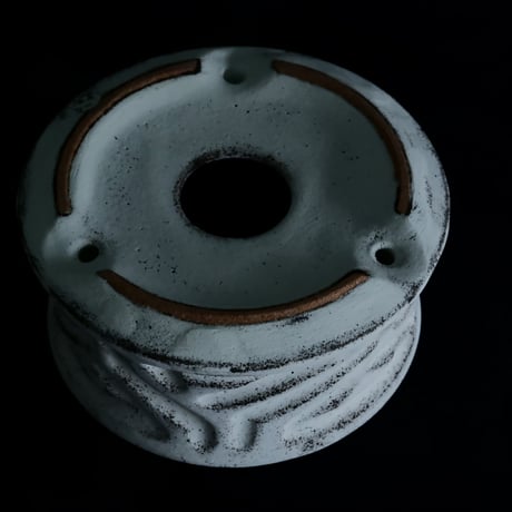 《size S》根本峻吾 作品【  S.N POT type.slim -low -「 月光ノ鐵」3号 】笠間焼 植木鉢 [No.90]