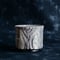沼野秀章 作品【 刻ム音 】3号 笠間焼 植木鉢 ［ No.166］