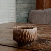 中野明彦 作品 【 KIRIKO / 3号 】笠間焼 植木鉢 [No.23]