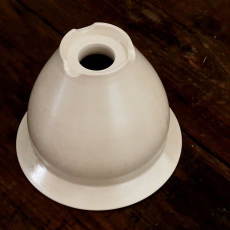 坂本新 作品 【 LUSTER OVERGLAZE - 白虹彩 - white pearl - / L 】笠間焼 植木鉢 [No.33]