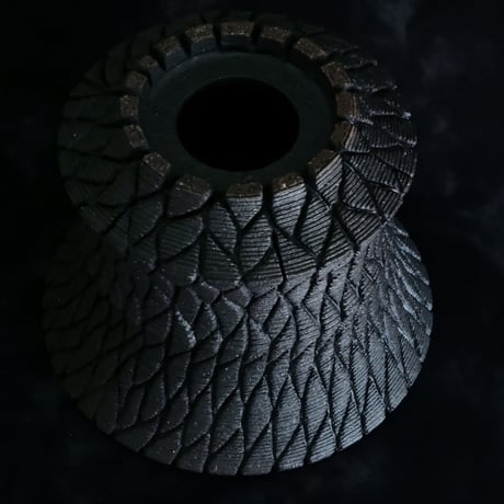 沖誠 作品【 Bark / deep cylinder / 深鉢 / 4号 】笠間焼 植木鉢 【No.122】