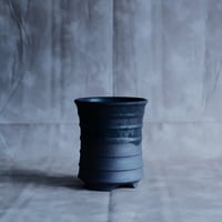 磯部祐介 作品【  瓦 - kawara -  " 闇堕ち tall ver. " 3号 】S 笠間焼 植木鉢［No.2］