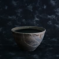 沼野秀章 作品【 black wrap 】3.5号 笠間焼 植木鉢 ［ No.60］