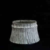 《size M》根本峻吾 作品【  S.N POT type.cylinder「 月光ノ爪牙」4号 】笠間焼 植木鉢 [No.158]