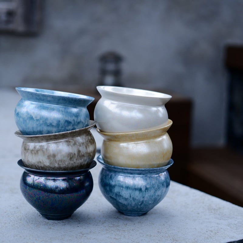 坂本新 作品【 LUSTER OVERGLAZE - 黒虹彩 - black opal 坂本新 作品【 LUSTER OVERGLAZE - 黒虹彩 - black opal