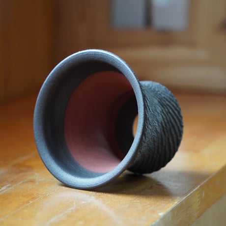 與那嶺大輔 作 【 琉球飛鉋 / 3.5号 / スリムタイプ  】植木鉢 ［No.06］