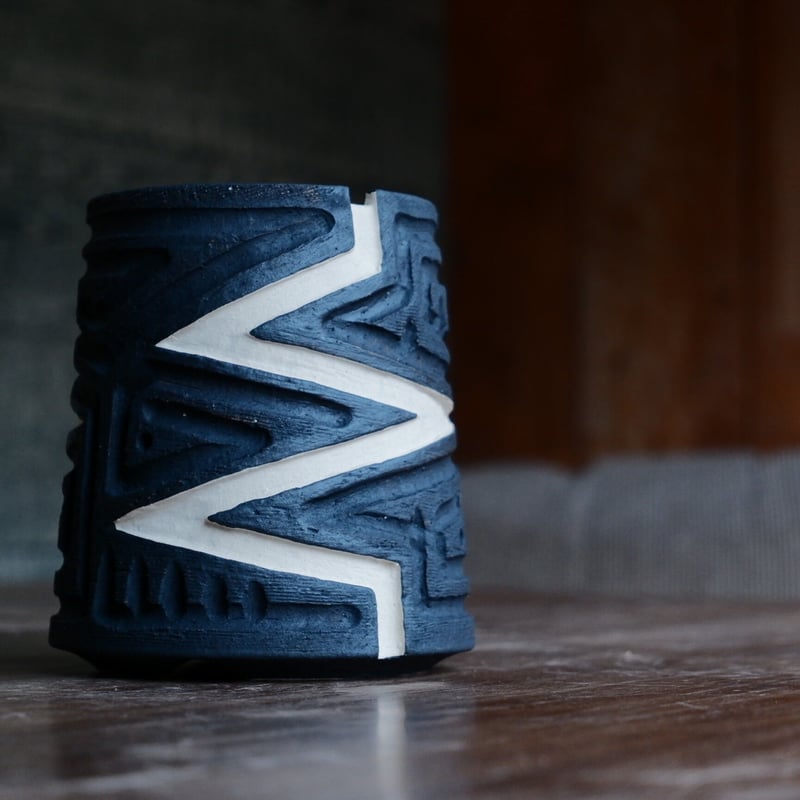 size S》根本峻吾 作品【 S.N.POT type. tall 「 雷電 」3号 】笠