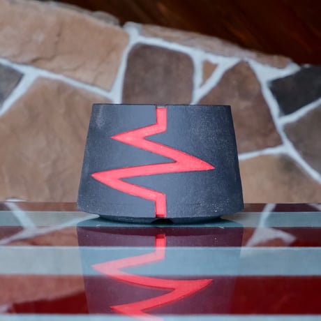 根本峻吾 作品【 S.N.Pot '' volcano ver. 2.0 " RED 4号 】笠間焼 植木鉢